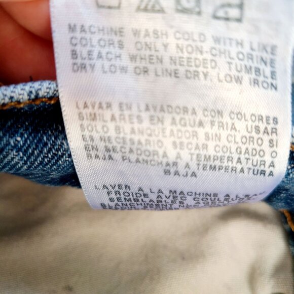 Lee Jeans Mens Distressed Denim Jeans size 40x30 Big Medium Wash - Picture 11 of 13